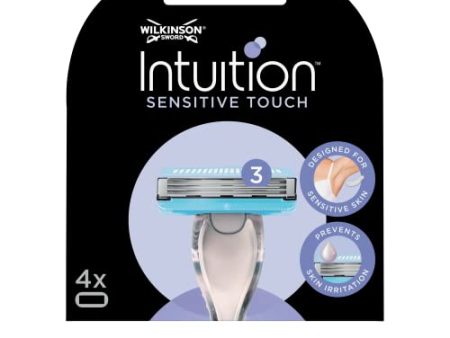 Recambios Wilkinson Sword Intuition Sensitive Touch - 4 Unidades de 3 Hojas Embalaje Deteriorado Online